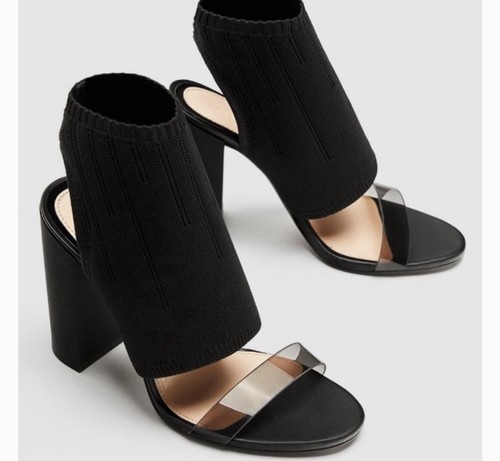 Zara women black block - zara,