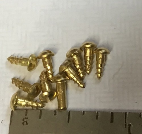 Brass round head - 1/4”x,