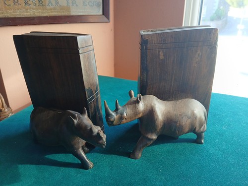 Pair heavy wooden - , handmade