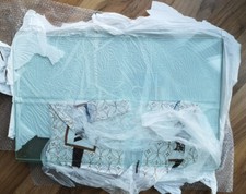 7 IKEA BESTA glass shelves 56 x 36 x 16 cm COLLECTION ONLY EN6