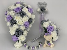 Wedding bouquets lilac - lilac, ivory