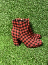 NEW Red Plaid Tartan Check