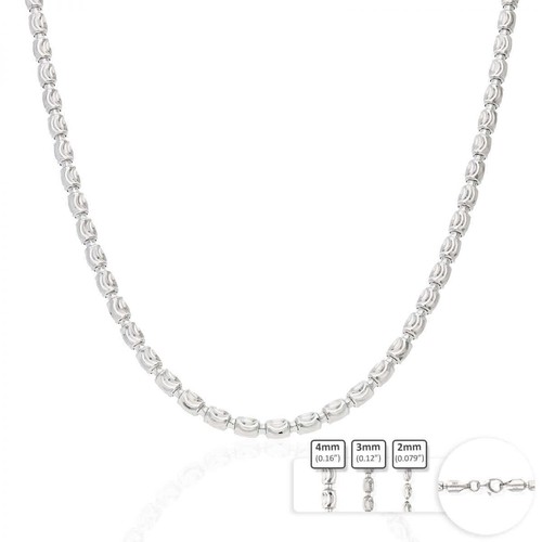 Sterling silver 2mm 4mm - silver, 2mm-4mm