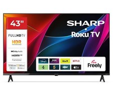 SHARP 2T-C43HD2725KB Roku TV 43" Smart Full HD HDR LED TV - BOX DAMAGE