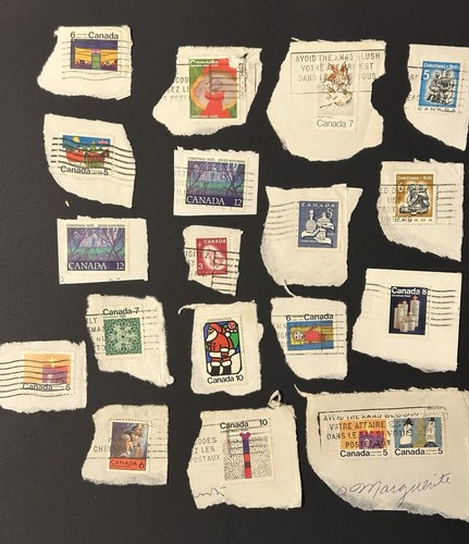 Canada christmas stamps - canada, on