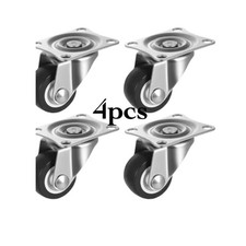 4pcs Small 25mm Rubber Swivel