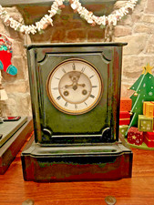 Large Antique Slate Mantle