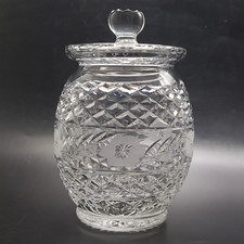 Tutbury Crystal Lidded Jar