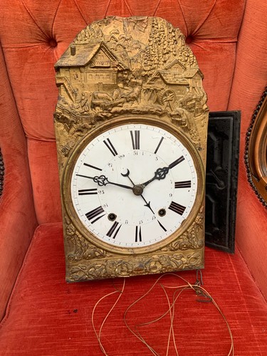 French antique comtoise wall - antique,