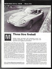 Marcos 3-Litre (Ford) GT Road Test 1969-70 UK Market Foldout Sales Brochure