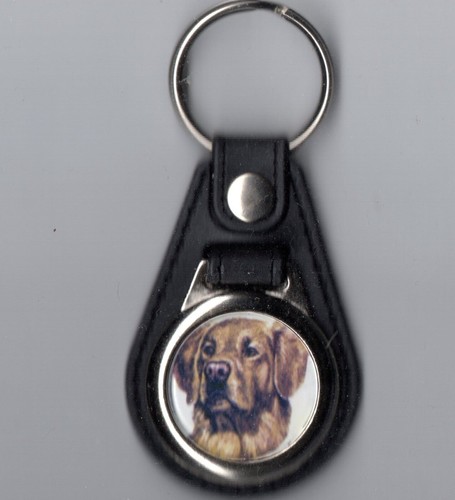 Dog keyring golden retriever - keyring,