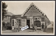Postcard Mundesley nr Cromer Norfolk village Post Office WW1 shopfront 1915 RP