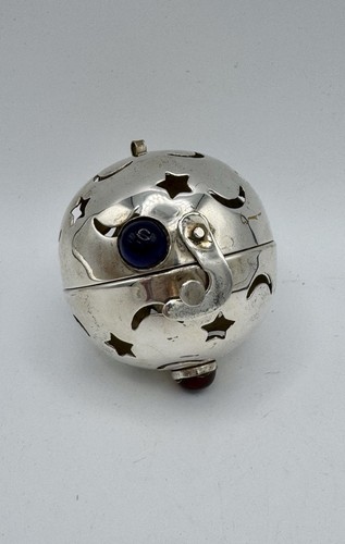 Silver pomander pierced scent - silver,
