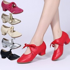 Women Faux Leather Dance Shoes