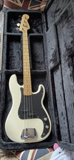 Fender Mexican Precision Bass Guitar - Arctic White P Bass,  Case