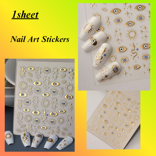 Sheet embossed nail art - 5d,