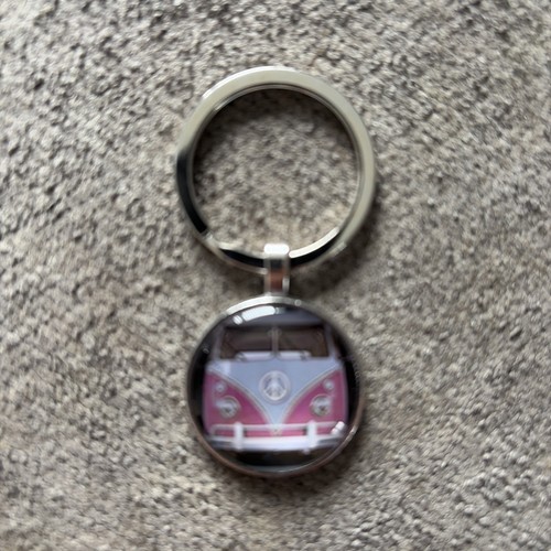 Metal camper van keyring brand - camper,