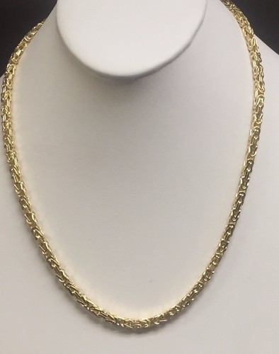 14k yellow gold - 24", solid