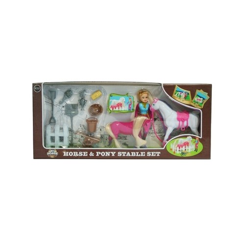 Pony horse doll play set - &,