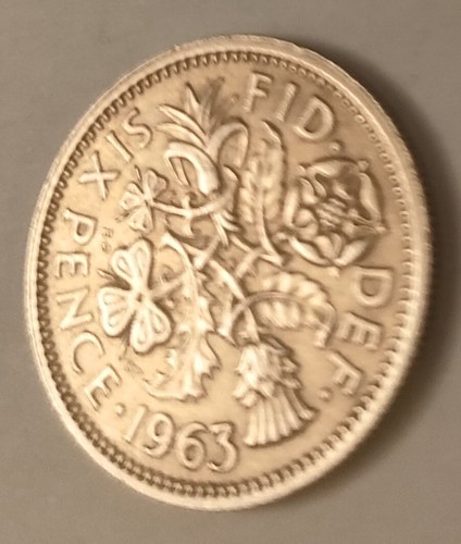 1963 pence coin qeii - pence,