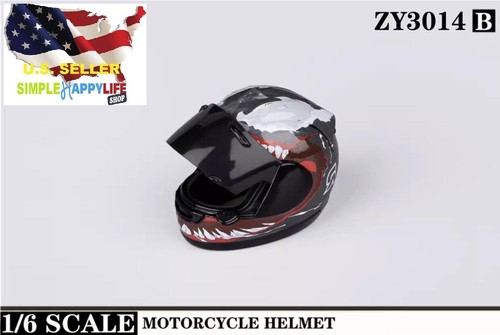 Scale red motorcycle - 1/6,