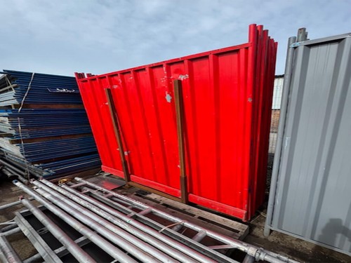 Used temporary steel hoarding - used,