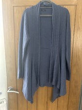 Ladies M&Co Blue Cardigan Size