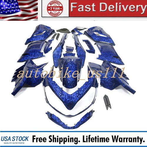 Blue forged carbon - blue,