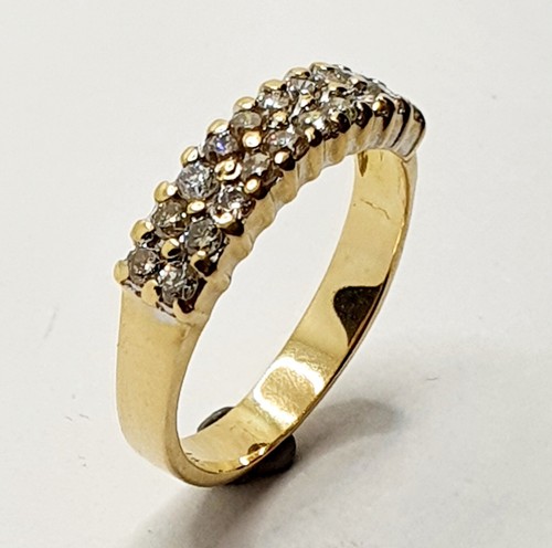18ct double rows champagne - double,