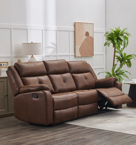 Tan brown fabric - recliner, 3