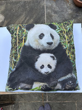 IKEA  URSKOG  -  Children's Panda Throw Pillow (Pillow Case and Pillow)