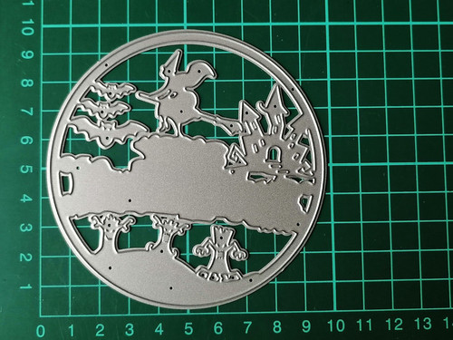 Halloween scene metal die - halloween,