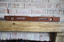 Vintage Wooden JUMBO Spirit Level 30 Inches Hardwood Made In Denmark (K)