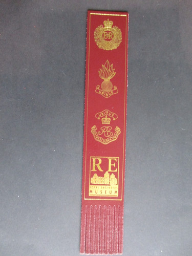 Leather bookmark royal - leather,