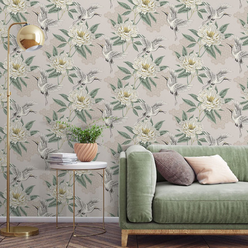 Neutral flying cranes - neutral,