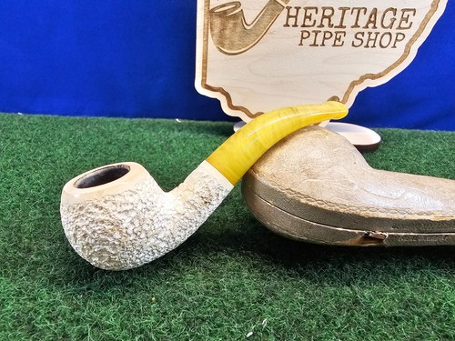 Antique block meerschaum bent - meerschaum,
