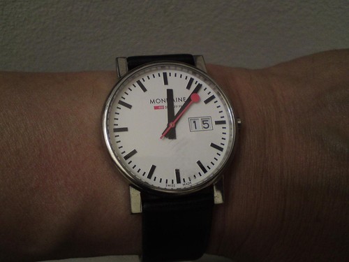 Mondaine swiss railways watch - railways,