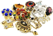 Vintage Job Lot Sphinx Brooches. All Signed.