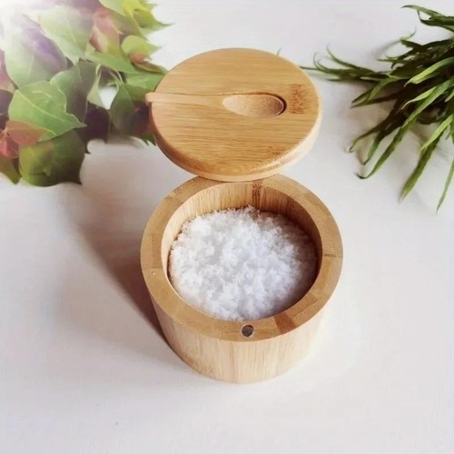 Wooden kitchen salt - box, pepper