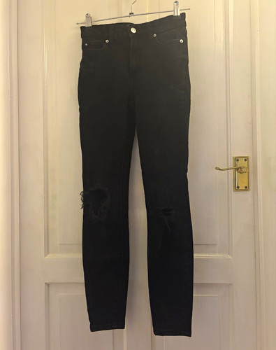 Women black ripped skinny - ripped,