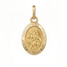 Small 9ct Gold St Christopher
