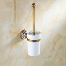 Antique Brass Toilet Brush