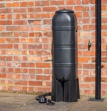 Strata 100 Litre Slimline Garden Water Butt with Filter Kit & Stand