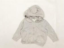 Gap Baby Grey Knit Cardigan Jumper Size 6-9 Months Paddington Bear Ears on hood