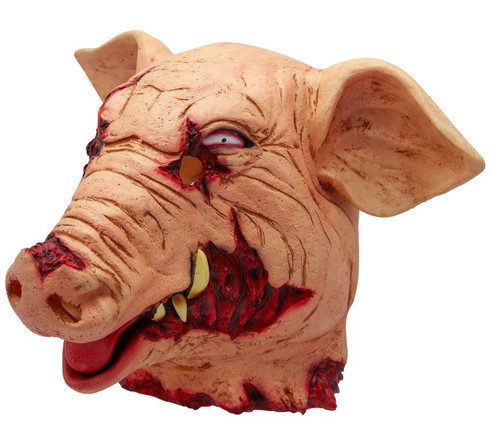 Slaughtered hacked pig mask - slaughtered,