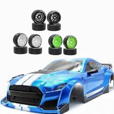 4x 1/7 RC Car Tires on Road