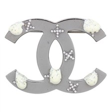 CHANEL Silver-tone Rhinestones