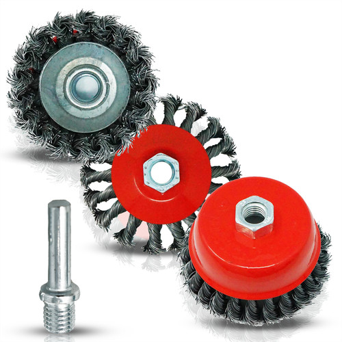 Twist knot wire wheel - twist, m14