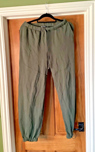 Zara green jogging bottoms vgc - green,