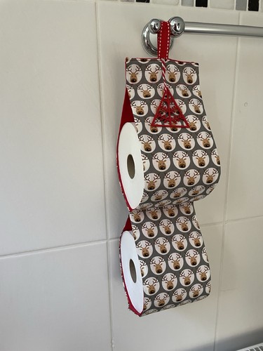 Handmade fabric toilet roll - handmade,